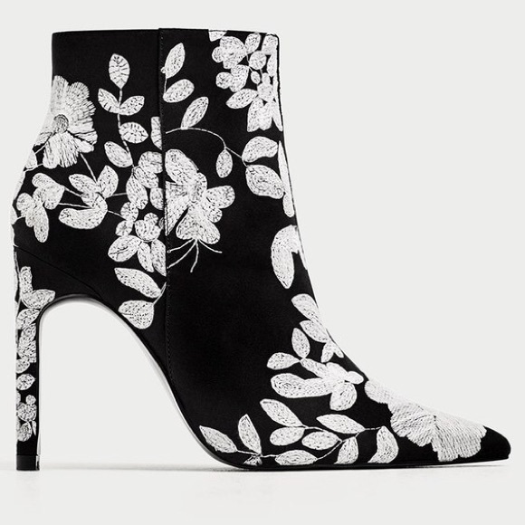 zara floral boots